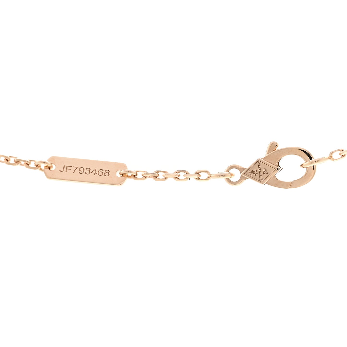 18K Yellow Gold Mother of Pearl Sweet Alhambra Pendant Necklace