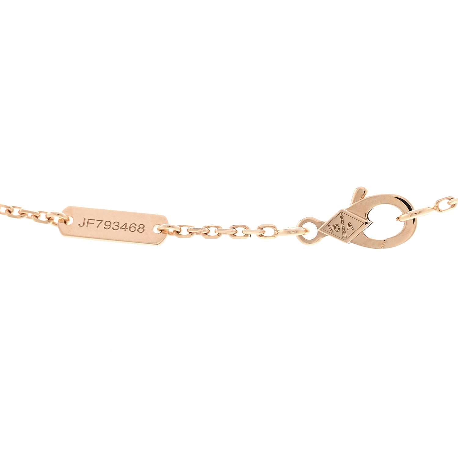 Van Cleef & Arpels 18K Yellow Gold Mother of Pearl Sweet Alhambra Pendant Necklace 4 of 6