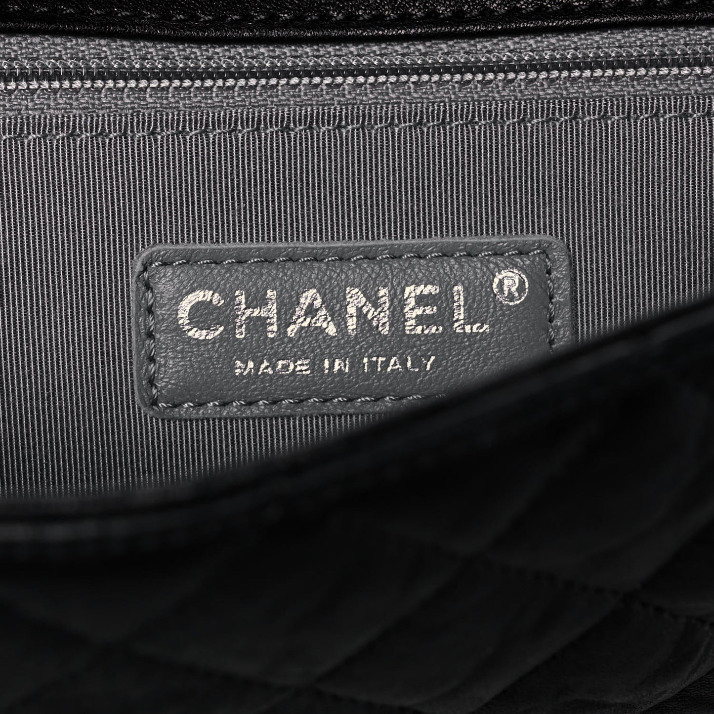 Washed Lambskin Quilted Maxi Chain Around Flap Black