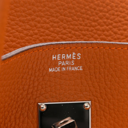 Hermes Taurillon Clemence JPG Birkin 42 Orange 6 of 12
