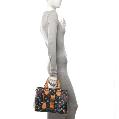 Louis Vuitton Monogram Multicolor Speedy 30 Black 2 of 11