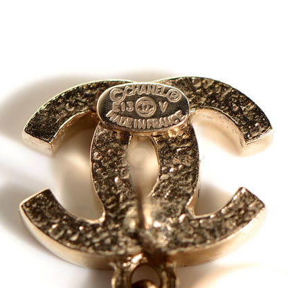 Chanel Pearl CC Drop Earrings Gold 4 of 4