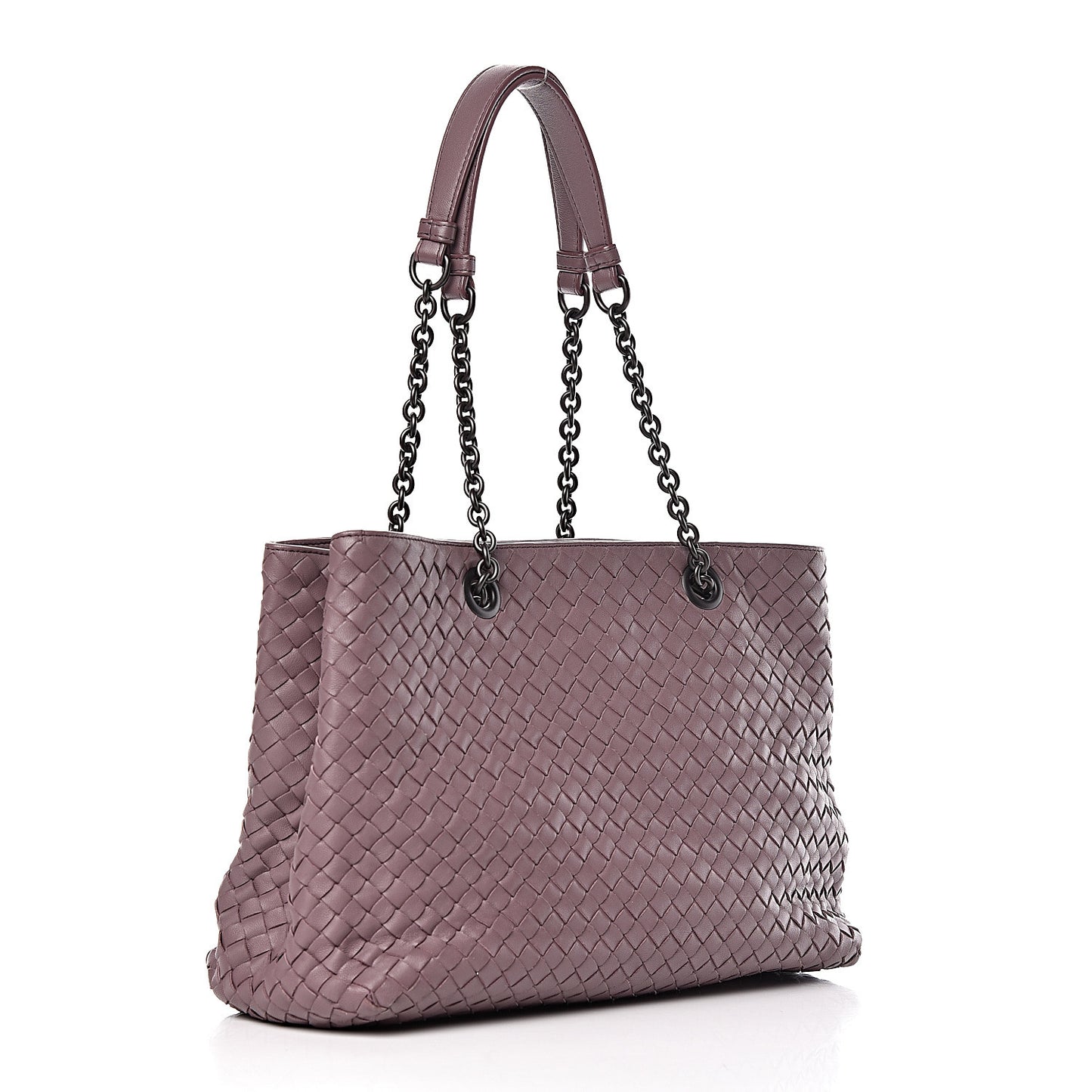 Nappa Intrecciato Medium Tote Violet