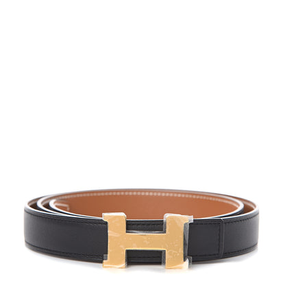Hermes Swift Epsom 24mm Mini Constance H Belt 85 Black Gold 1 of 5