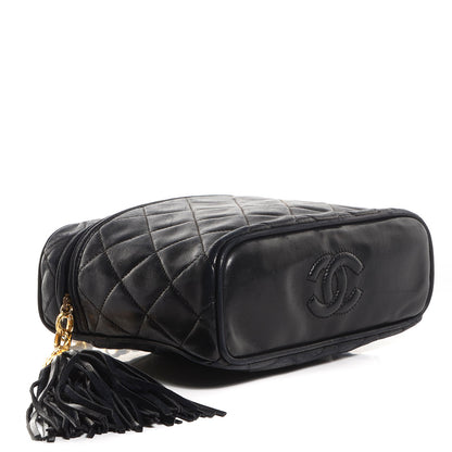 Chanel Lambskin CC Tassel Shoulder Bag Black 4 of 7