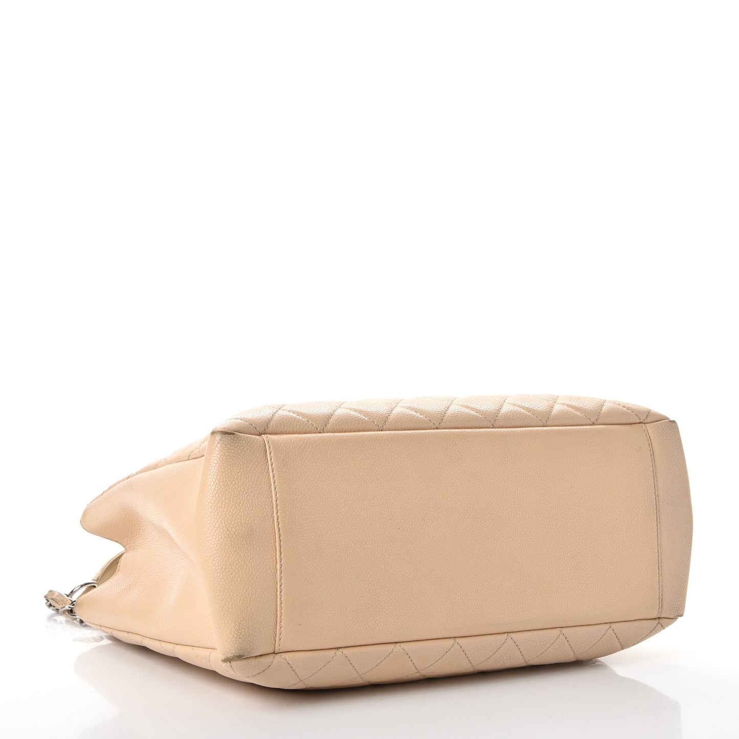 Caviar Quilted Grand Shopping Tote GST Beige Clair