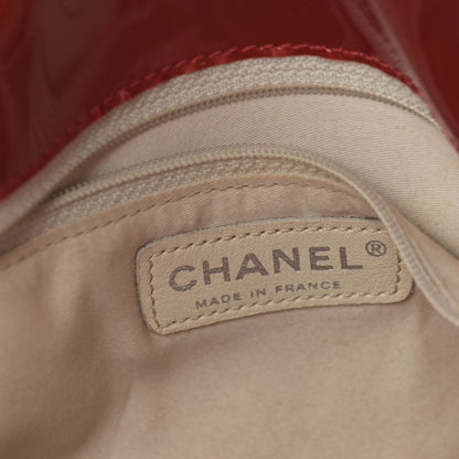 Chanel Patent Crystal Strass Bonbons Tote Red 6 of 9