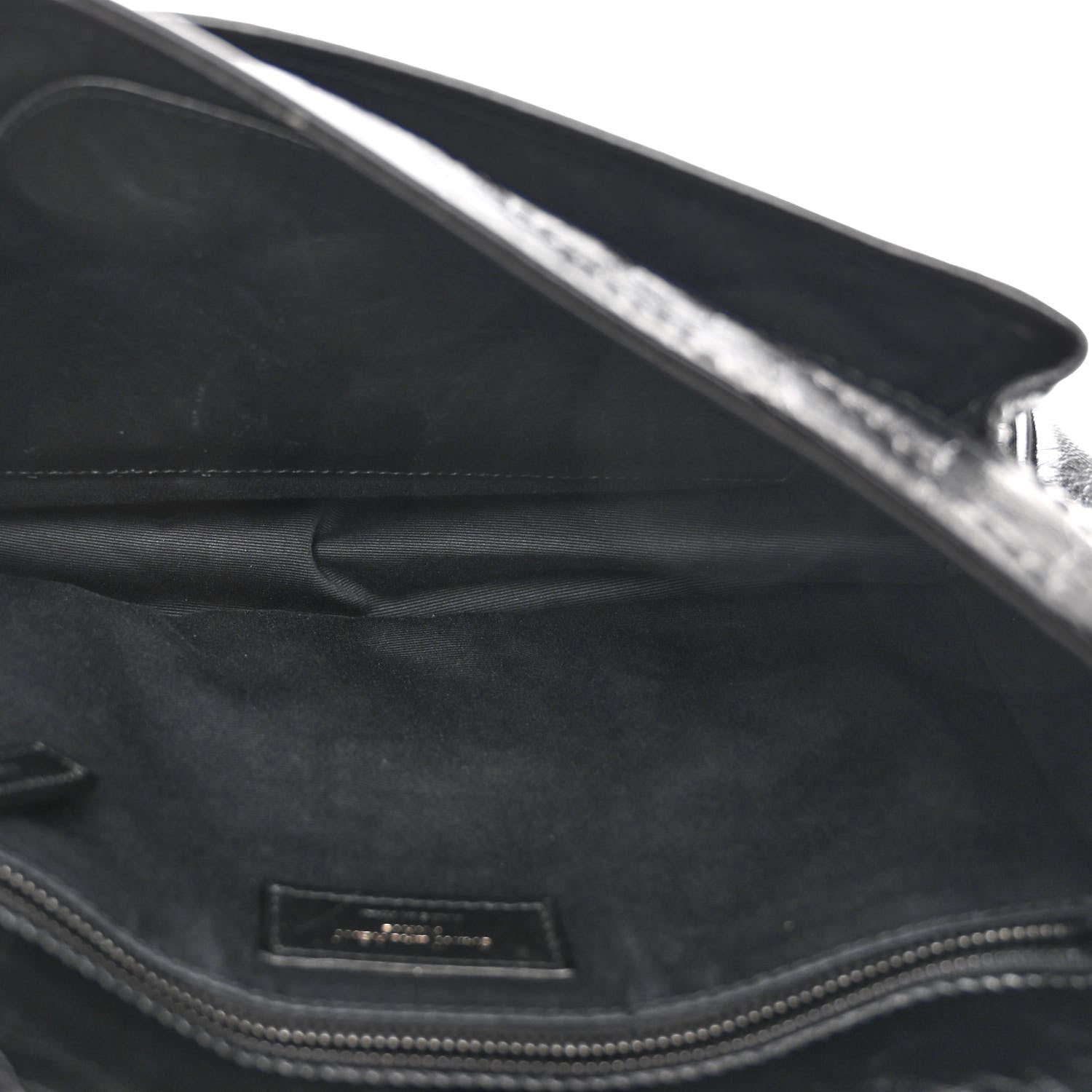 Saint Laurent Crinkled Calfskin Matelasse Monogram Medium Niki Chain Satchel Black 5 of 11
