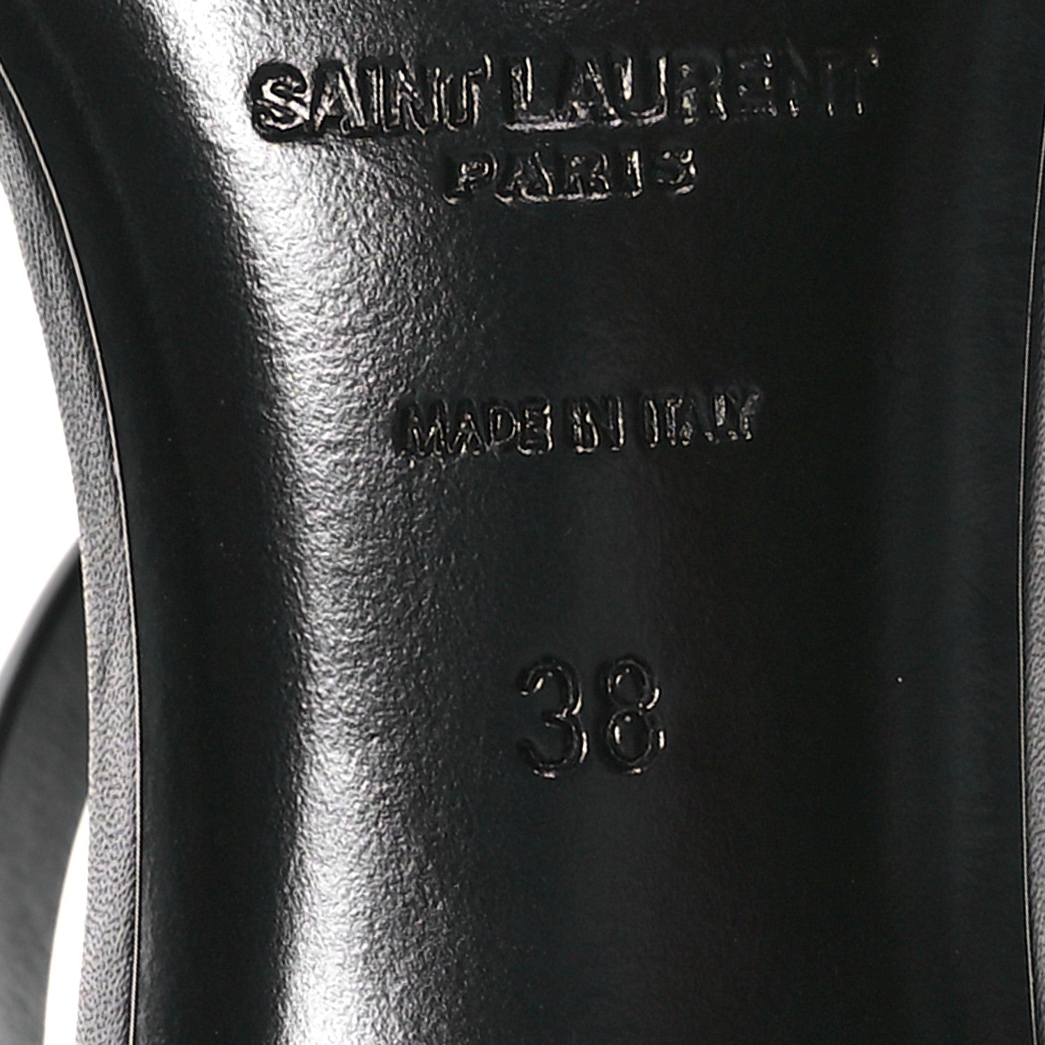 Saint Laurent Calfskin Cassandra 60 Sandals 38 Black 6 of 7