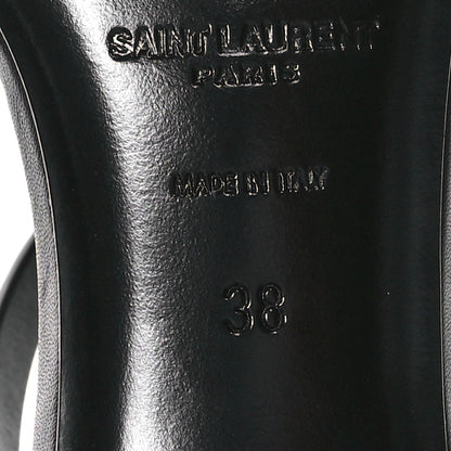 Saint Laurent Calfskin Cassandra 60 Sandals 38 Black 6 of 7
