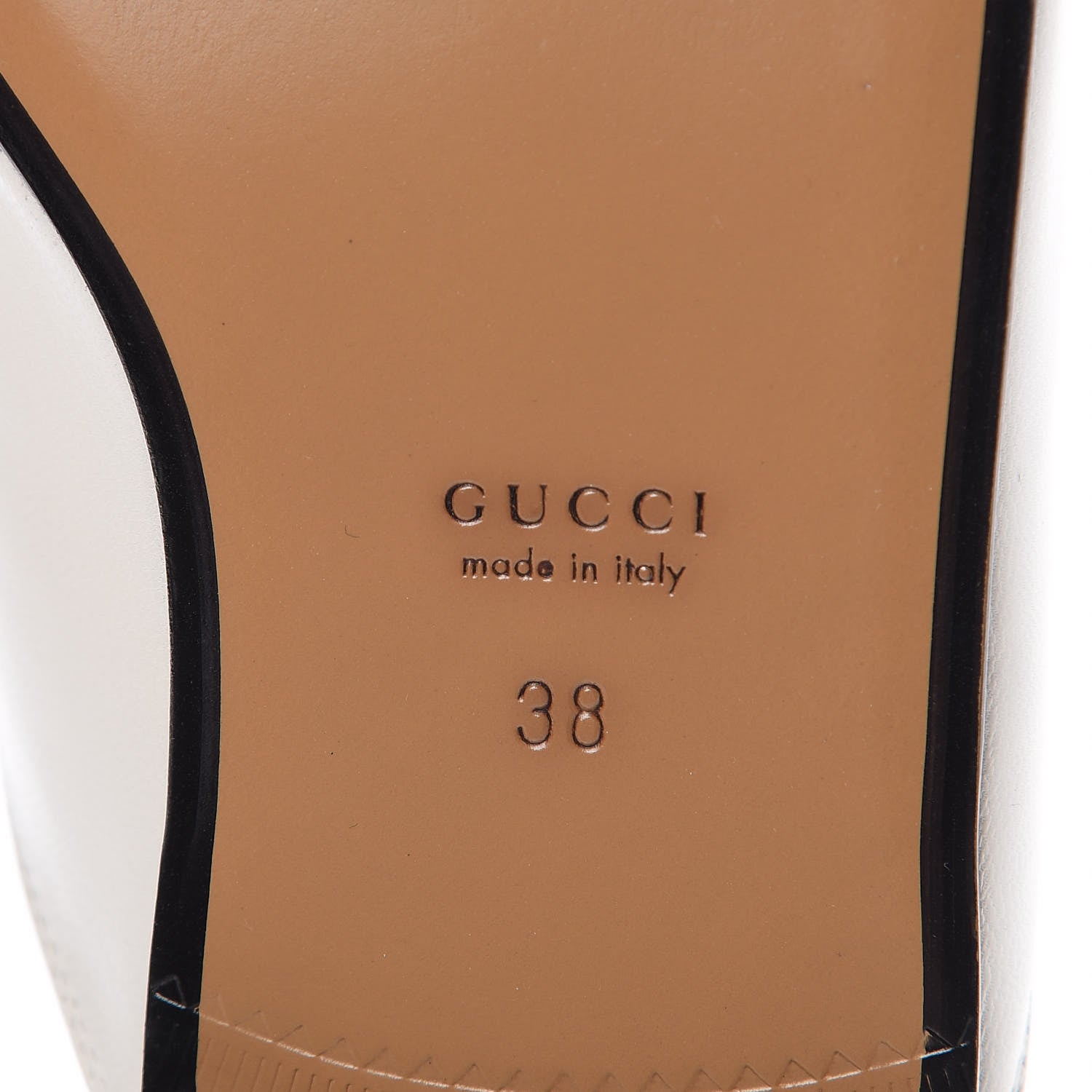 Gucci Malaga Kid Womens Princetown Slippers 38 Mystic White 5 of 10