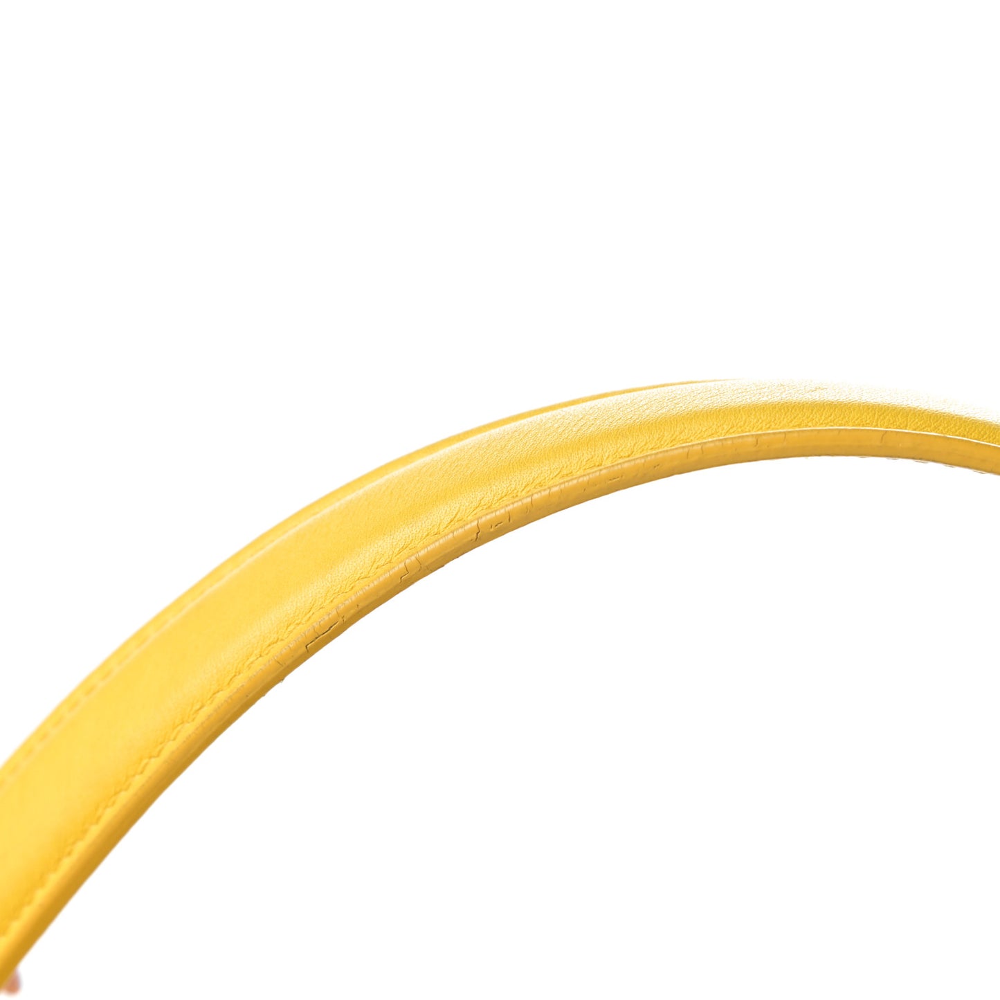 Elephant Calfskin Mini Belt Bag Sun Yellow