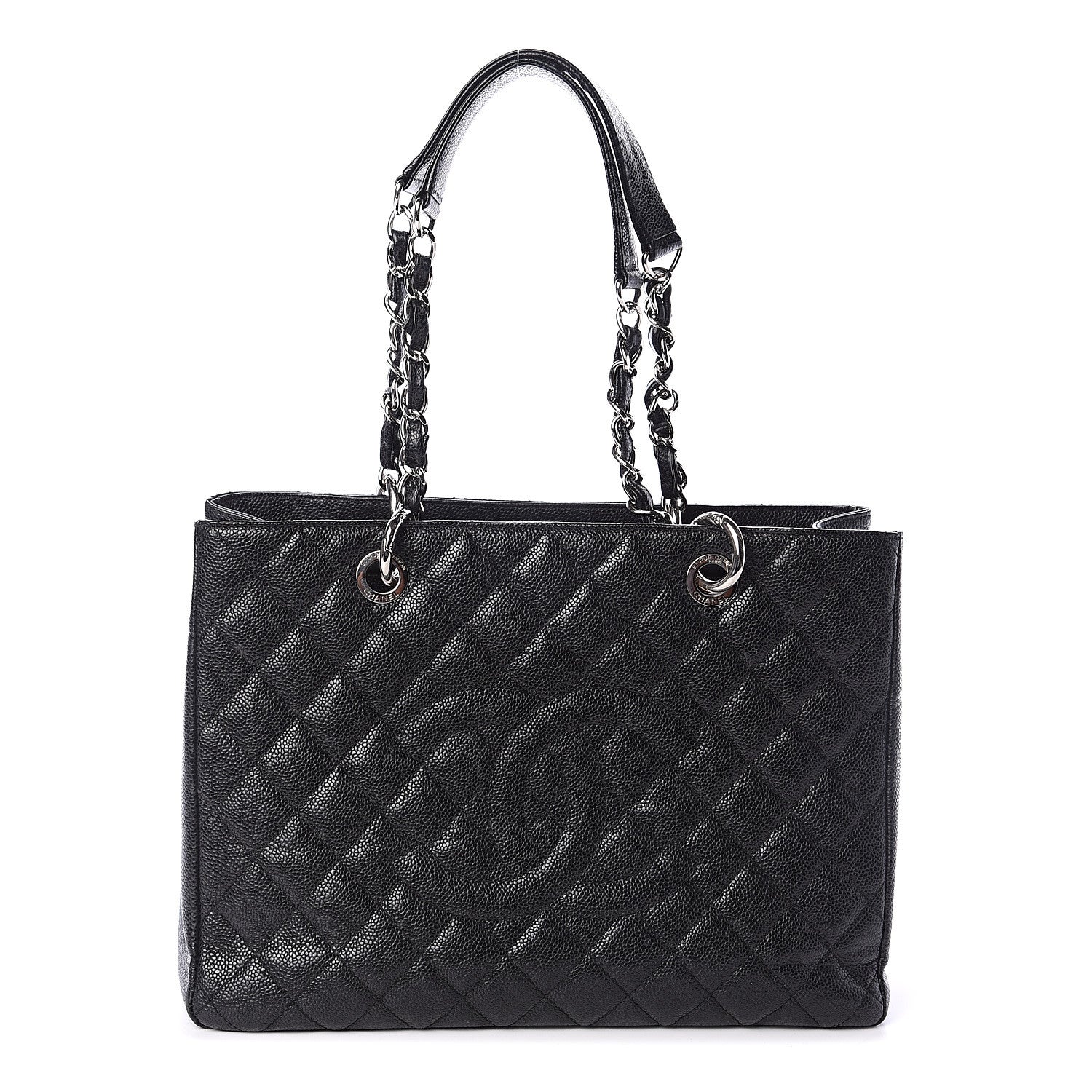 Chanel Caviar Quilted Grand Shopping Tote GST Black 1 of 9