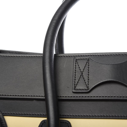 Celine Satin Calfskin Suede Mini Tri-Color Luggage Seashell 12 of 12