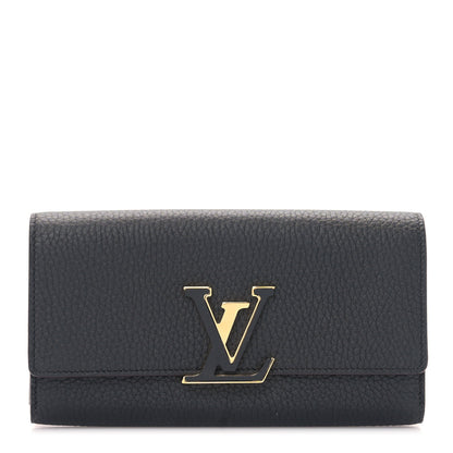Louis Vuitton Taurillon Capucines Wallet Black 1 of 9