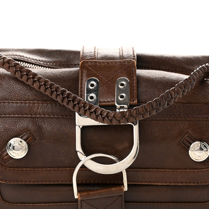 Christian Dior Calfskin Flight East West Bag Brown 7 of 11