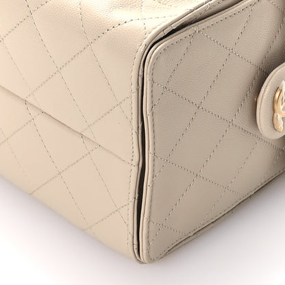 Chanel Caviar Quilted Small Chanel 25 Handbag Beige 10 of 11