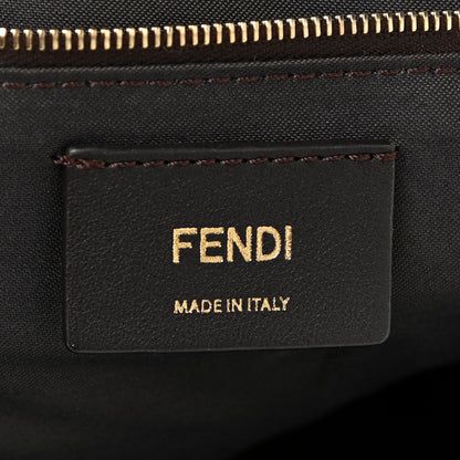 Fendi Nappa FF 1974 Embossed Small Boston White 6 of 19