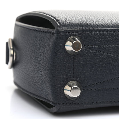 Alexander McQueen Fine Grain Goatskin Box Shoulder Bag 19 Navy 9 of 11