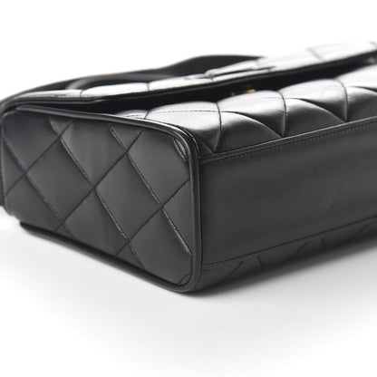 Chanel Lambskin Quilted CC Flap Shoulder Bag Black 6 of 10