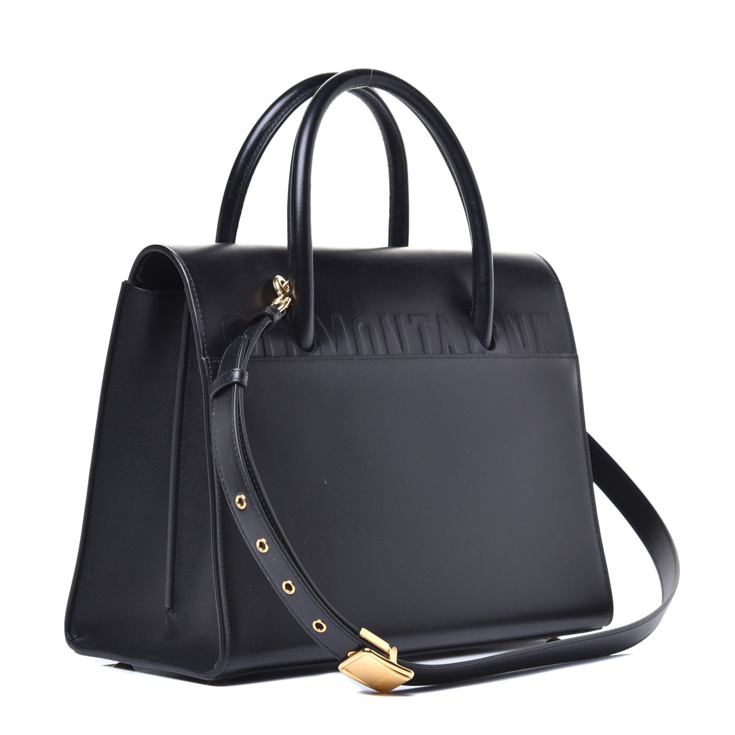 Box Calfskin Large St. Honore Tote Black