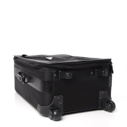 Prada Tessuto Nylon Saffiano Trolley Luggage Black 4 of 10