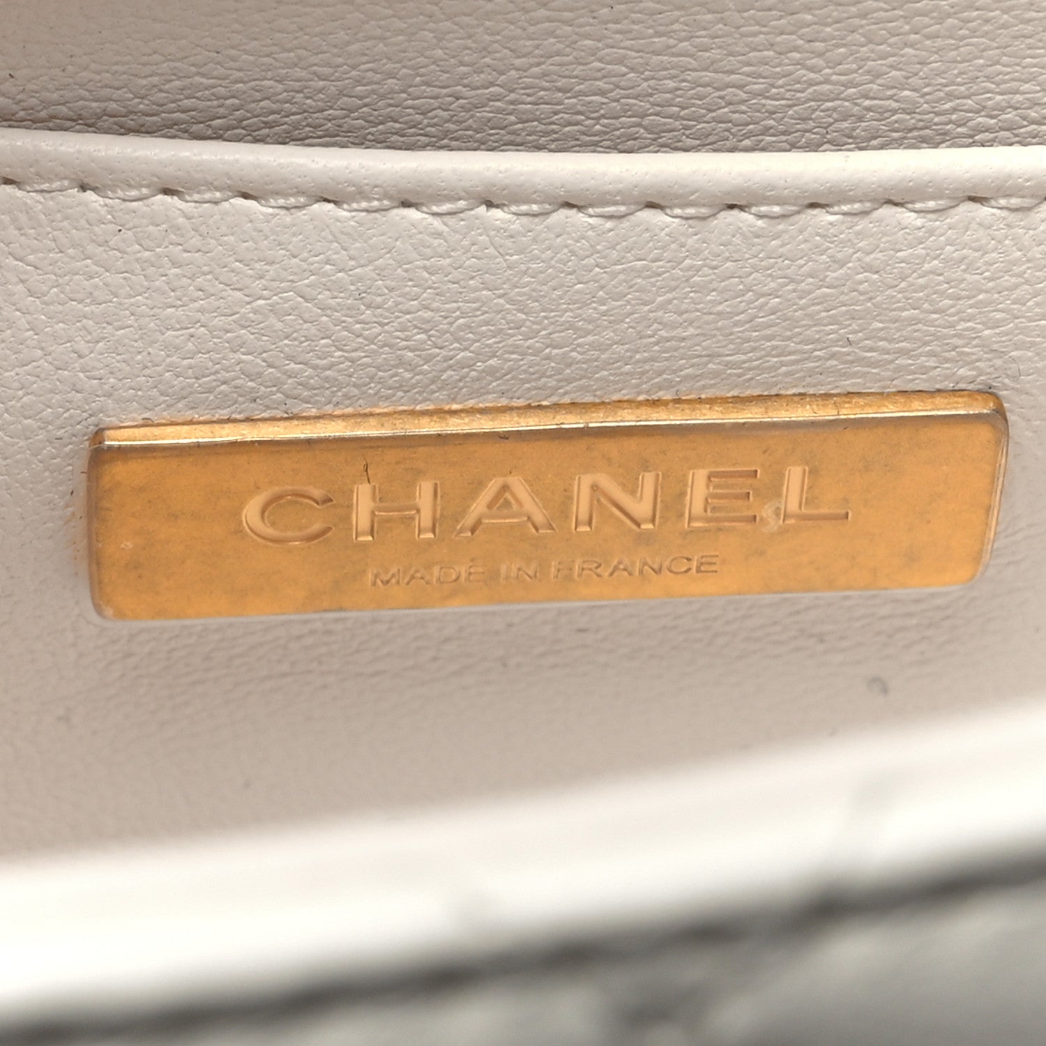 Chanel Lambskin Handle Crush Top Handle Flap Bag White 6 of 10