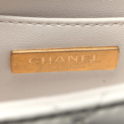 Chanel Lambskin Handle Crush Top Handle Flap Bag White 6 of 10