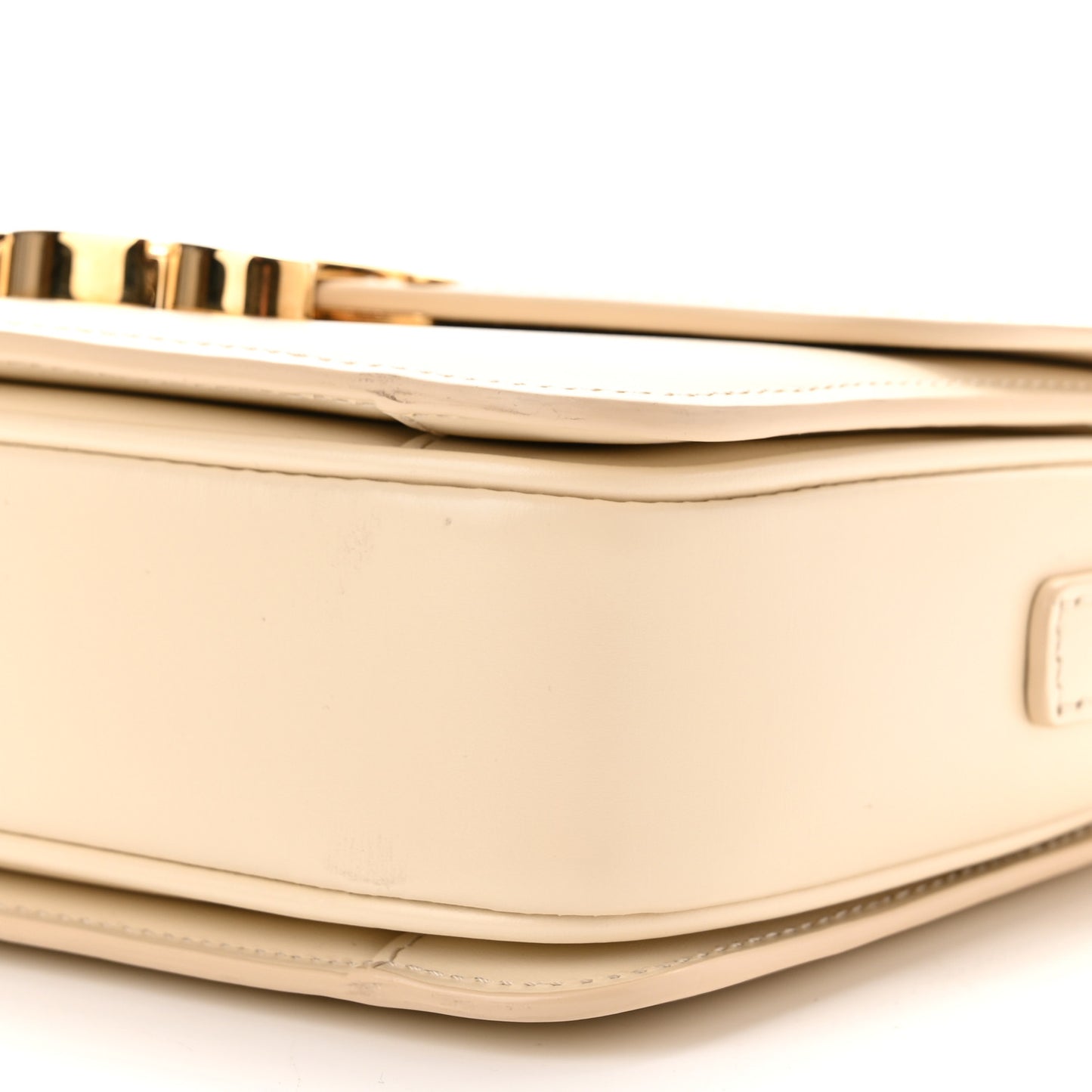 Shiny Calfskin Small Triomphe Vanilla