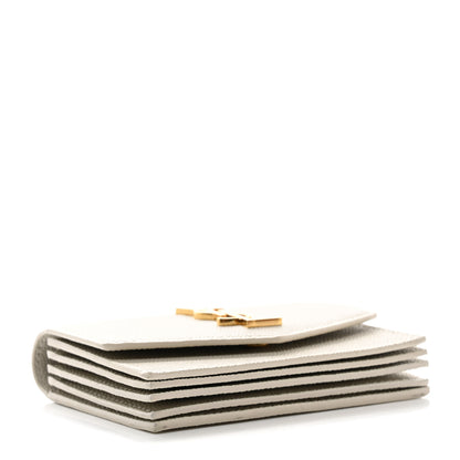 Saint Laurent Grain De Poudre Cassandre Uptown Business Card Case Crema Soft 4 of 9