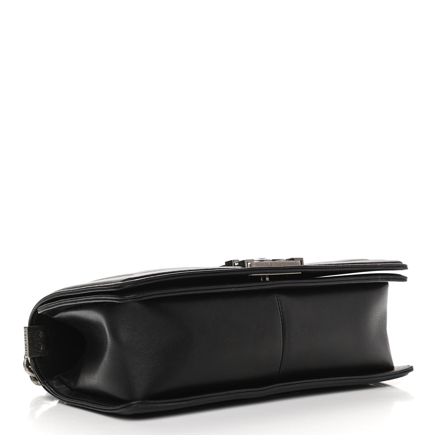 Lambskin Quilted Medium Boy Flap Black