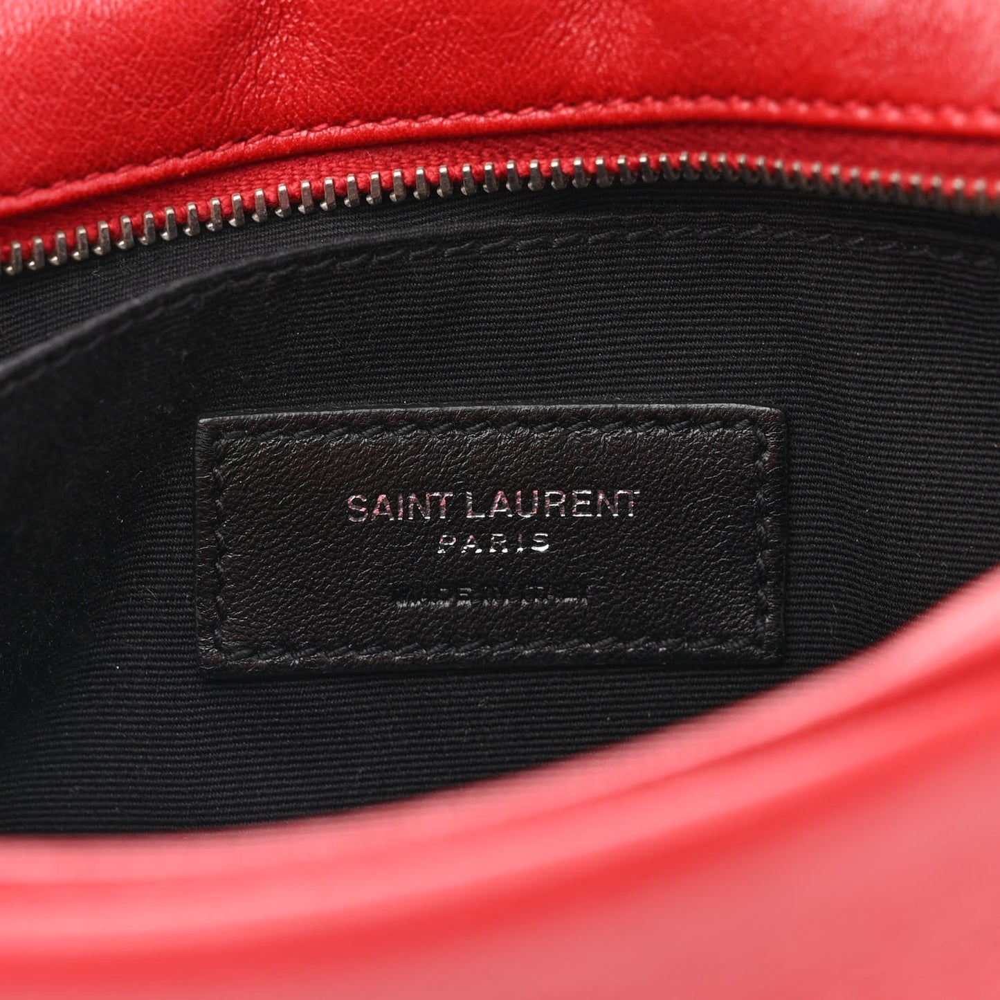 Lambskin Monogram Lou Belt Bag Red