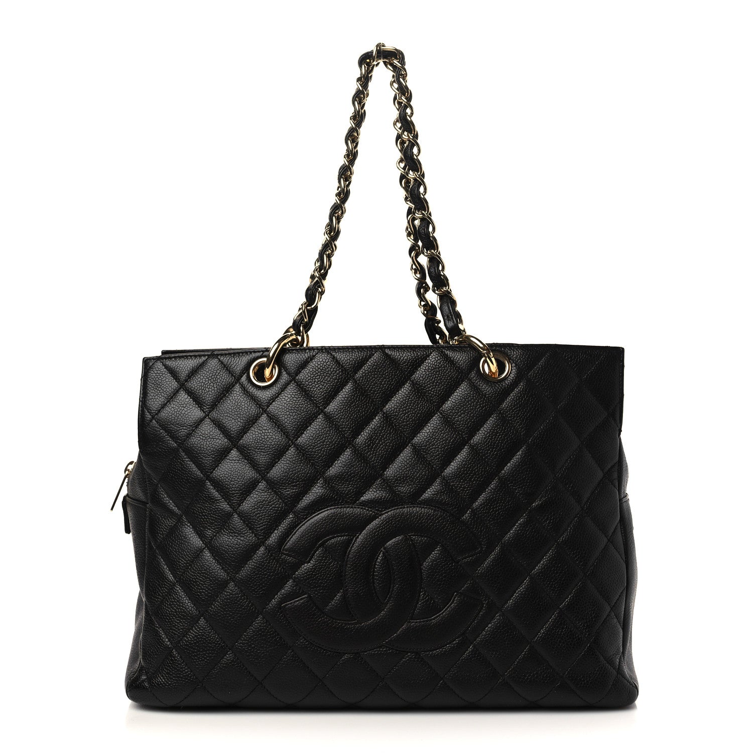 Chanel Caviar Quilted Grand Timeless Tote GTT Black 1 of 7