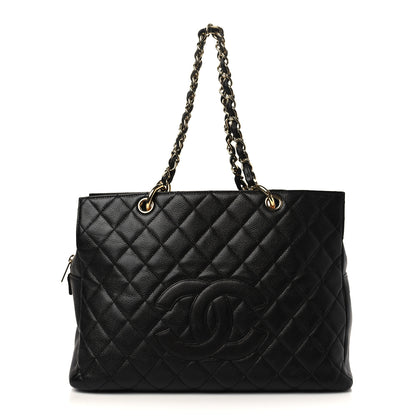 Chanel Caviar Quilted Grand Timeless Tote GTT Black 1 of 7