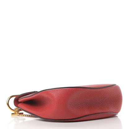 Chloe Grained Lambskin Drew Shoulder Bag Plaid Red 4 of 12