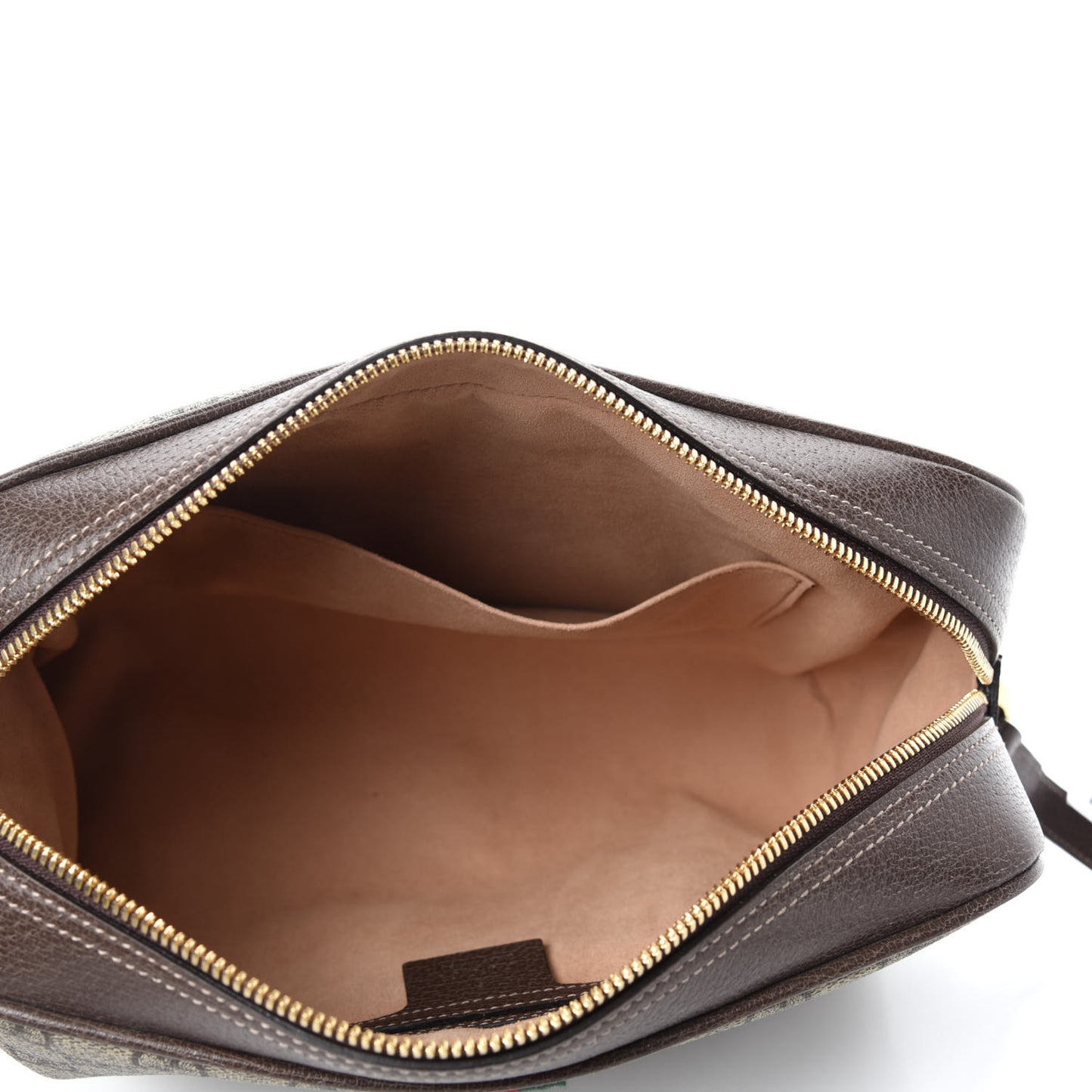 GG Supreme Monogram Web Small Ophidia Shoulder Bag Brown