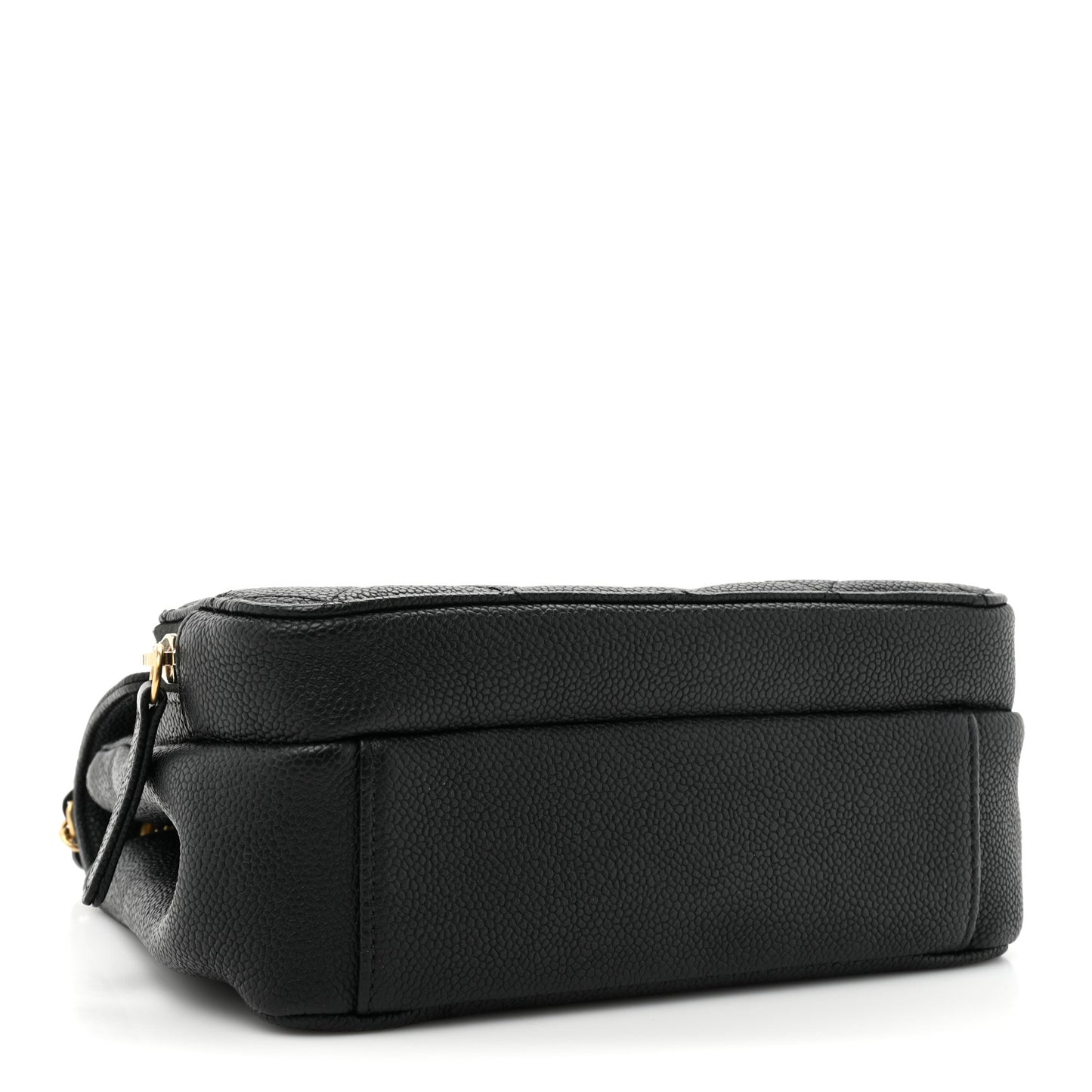 Caviar Quilted Small Business Affinity Messenger Flap Black