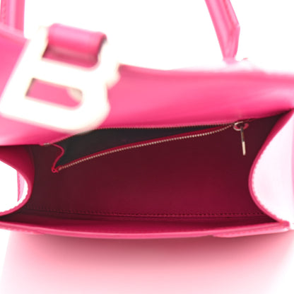Balenciaga Shiny Box Calfskin Small Hourglass Top Handle Bag Acid Fuchsia 5 of 19
