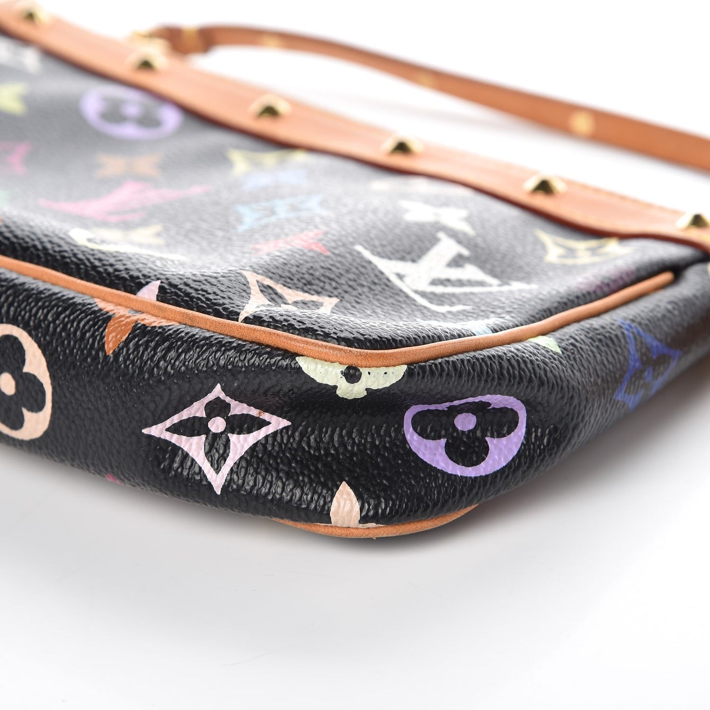 Monogram Multicolor Pochette Accessories Black