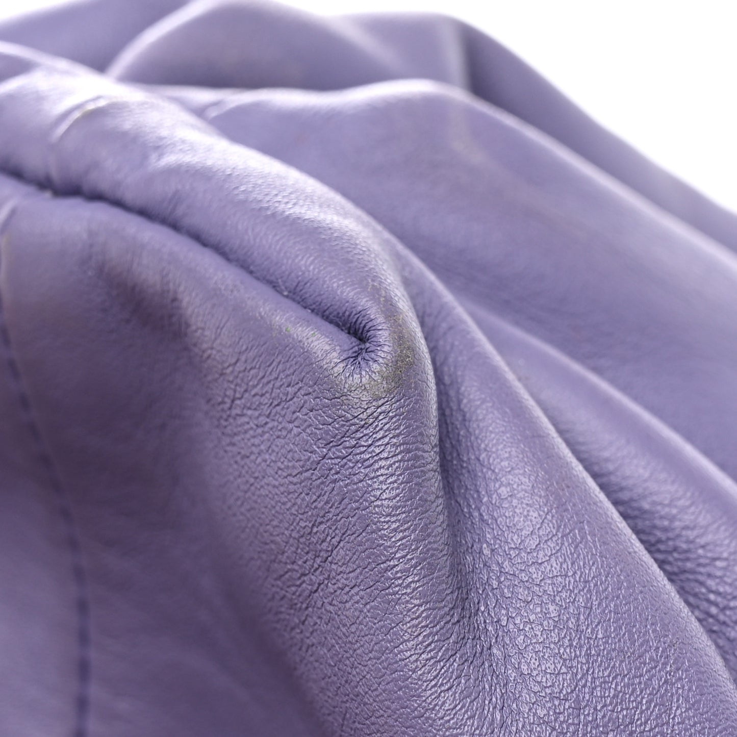 Smooth Butter Calf The Pouch Oversized Clutch Lavender