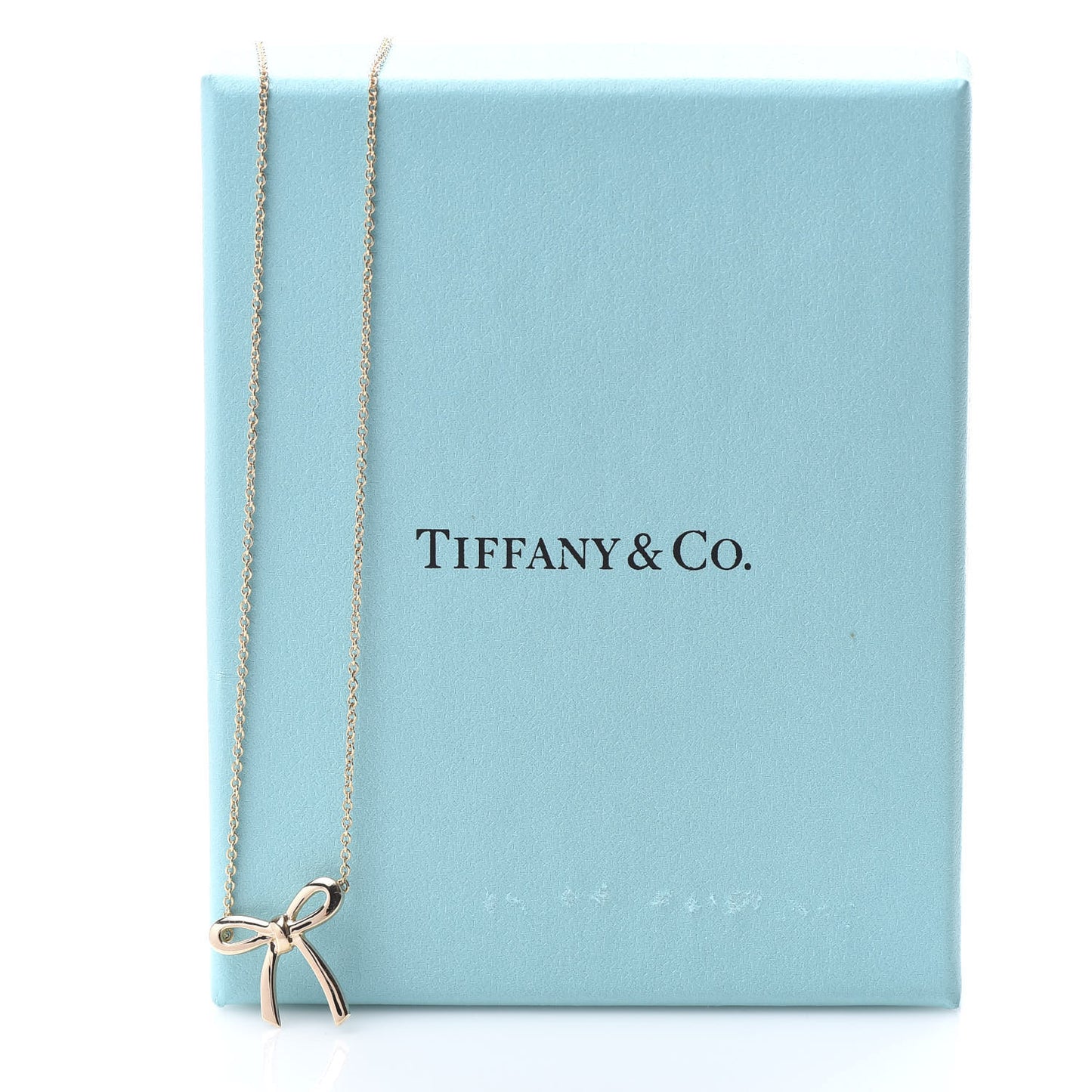 18K Rose Gold Mini Bow Pendant Necklace