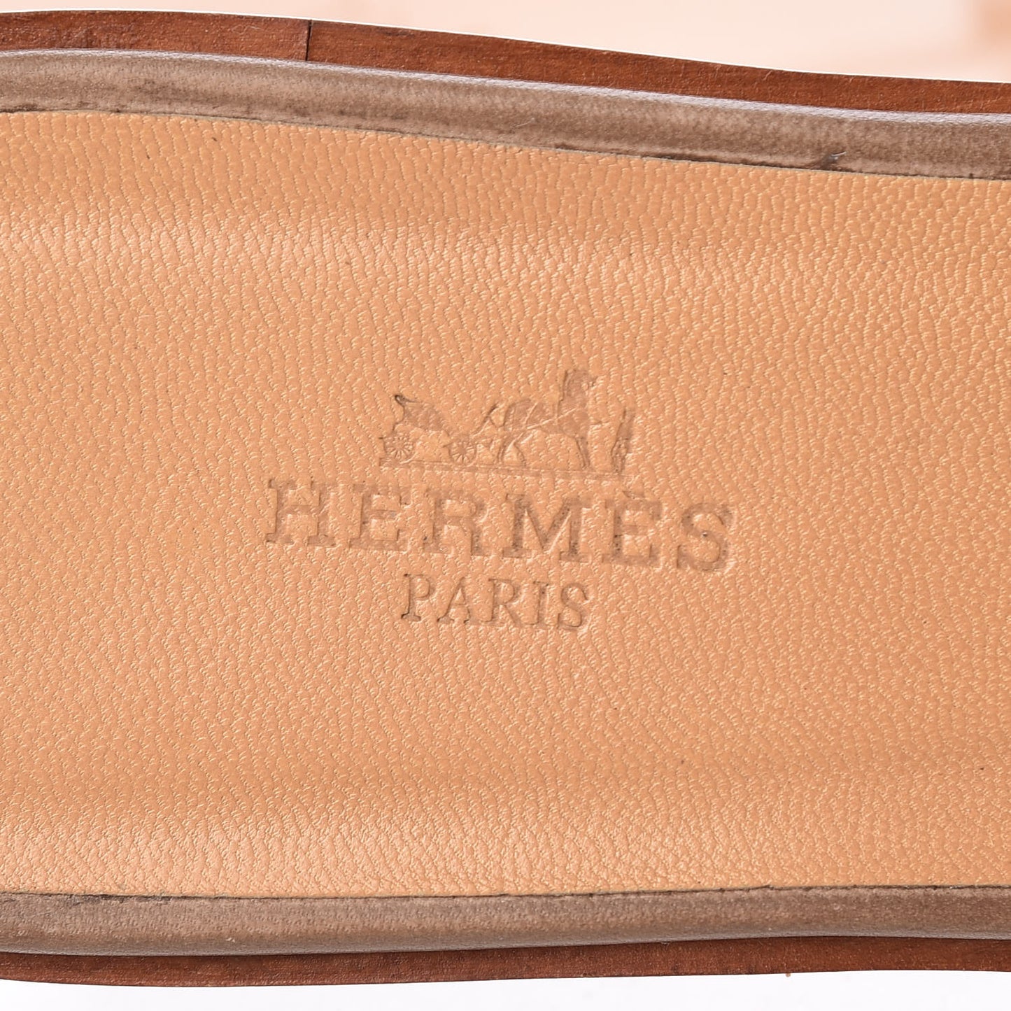 Box Calfskin Oran Sandals 38 Taupe