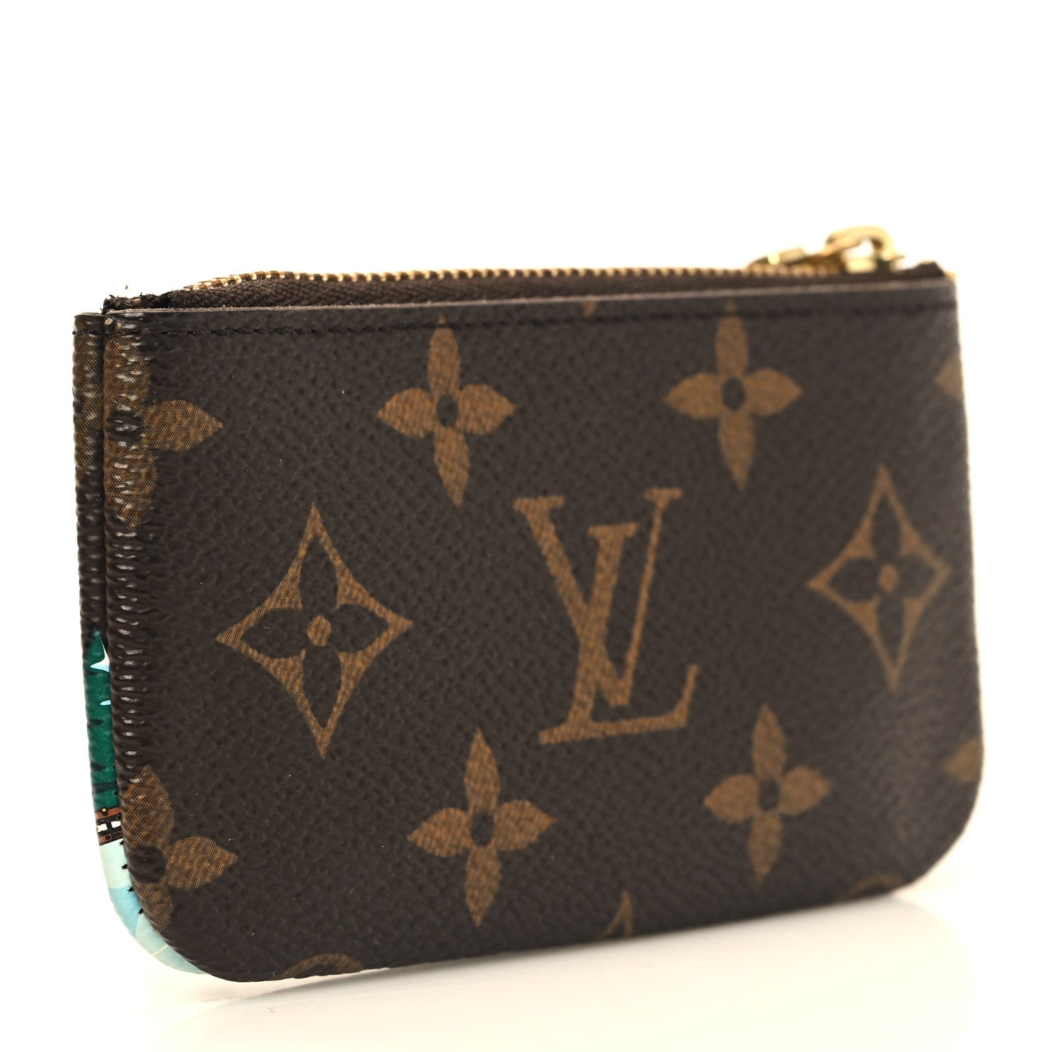 Louis Vuitton Monogram 2023 Christmas Animation Alpine Key Pouch Pink 3 of 9