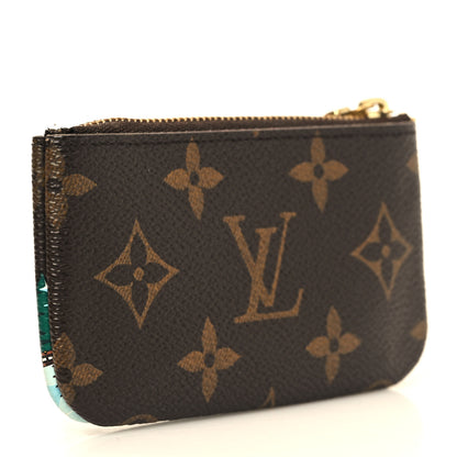 Louis Vuitton Monogram 2023 Christmas Animation Alpine Key Pouch Pink 3 of 9