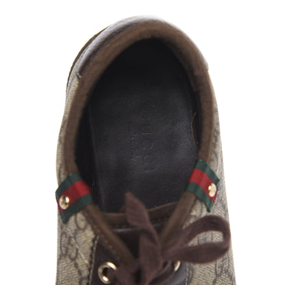 Gucci GG Supreme Monogram Low Top Sneakers 37 Brown 6 of 9