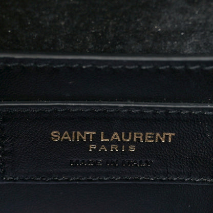 Saint Laurent Metallic Calfskin Medium Classic Monogram Kate Satchel Pale Gold 6 of 8