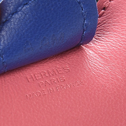 Hermes Milo Lambskin Grigri Rodeo Horse Bag Charm PM Rose Azalee Vert Cypress Bleu Electrique 3 of 4