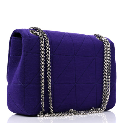 Saint Laurent Jersey Wool Patchwork Monogram Medium Jamie Baguette Purple 3 of 13