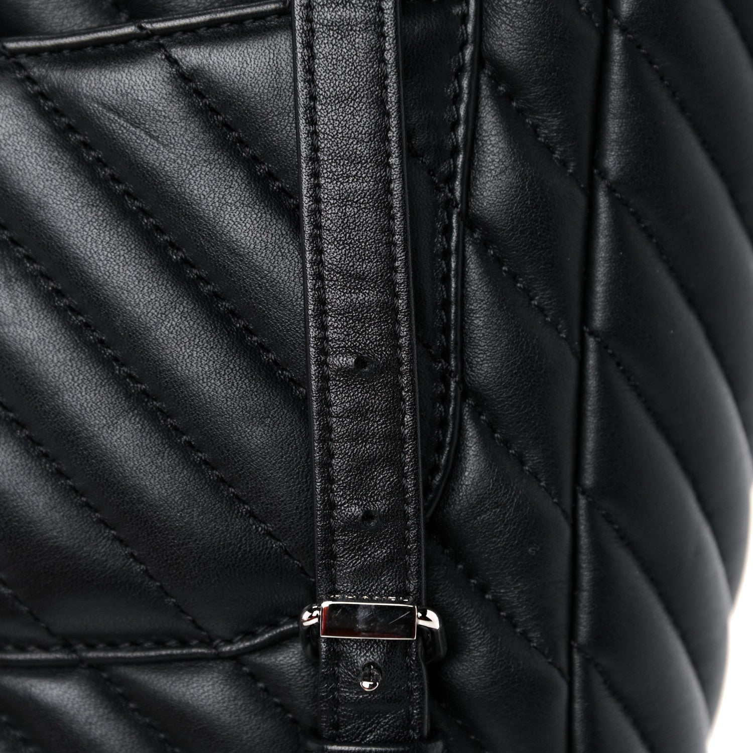 Chanel Calfskin Chevron Quilted Small Urban Spirit Backpack Black 12 of 13