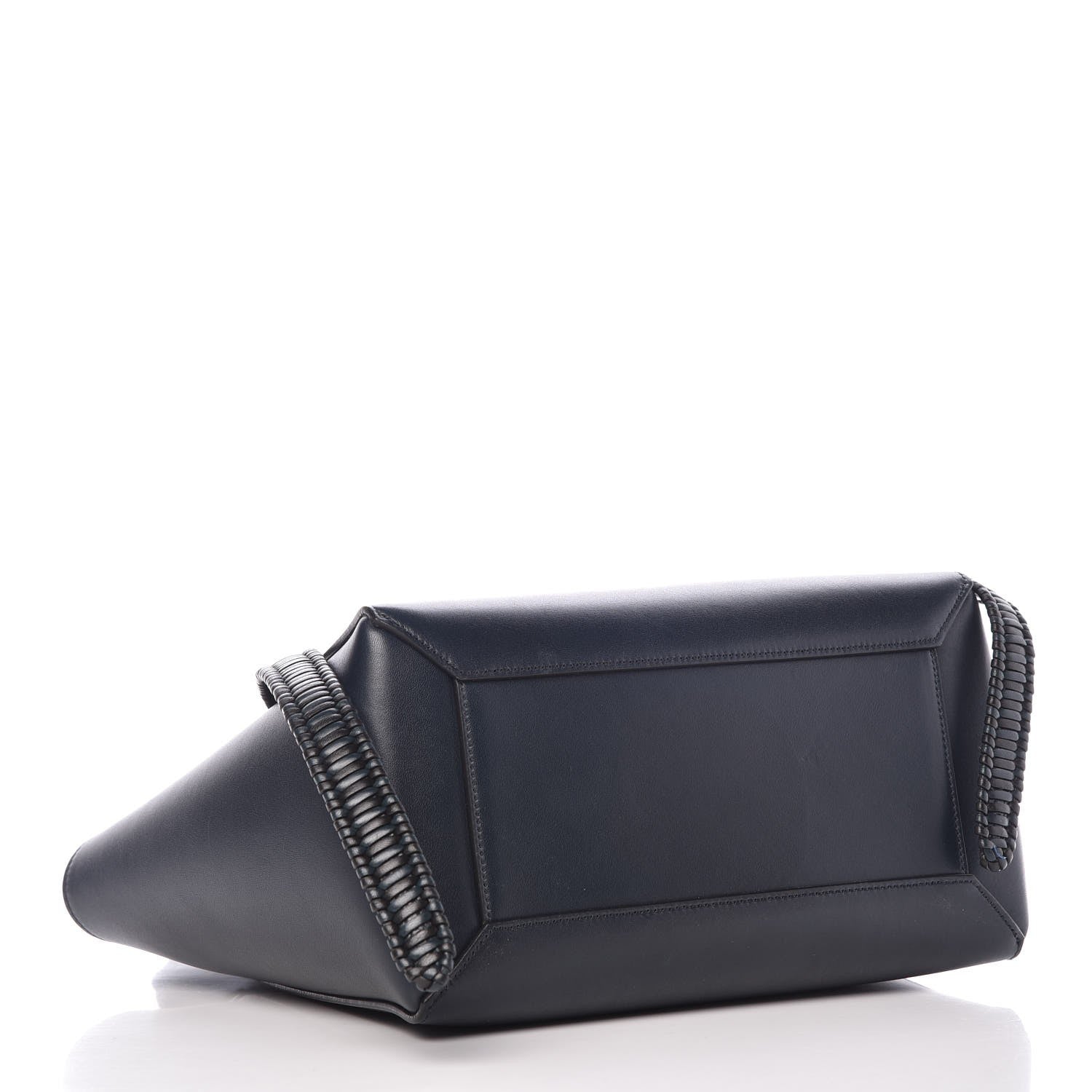 Celine Smooth Calfskin Micro Bi-Color Braided Belt Bag Dark Sea 4 of 9